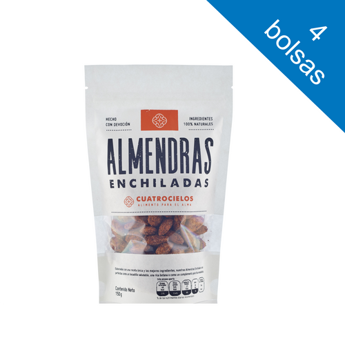 4 paquetes Almendras Enchiladas (150g c/u)
