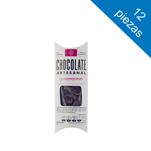 12 piezas Chocolate Artesanal (60g c/u)