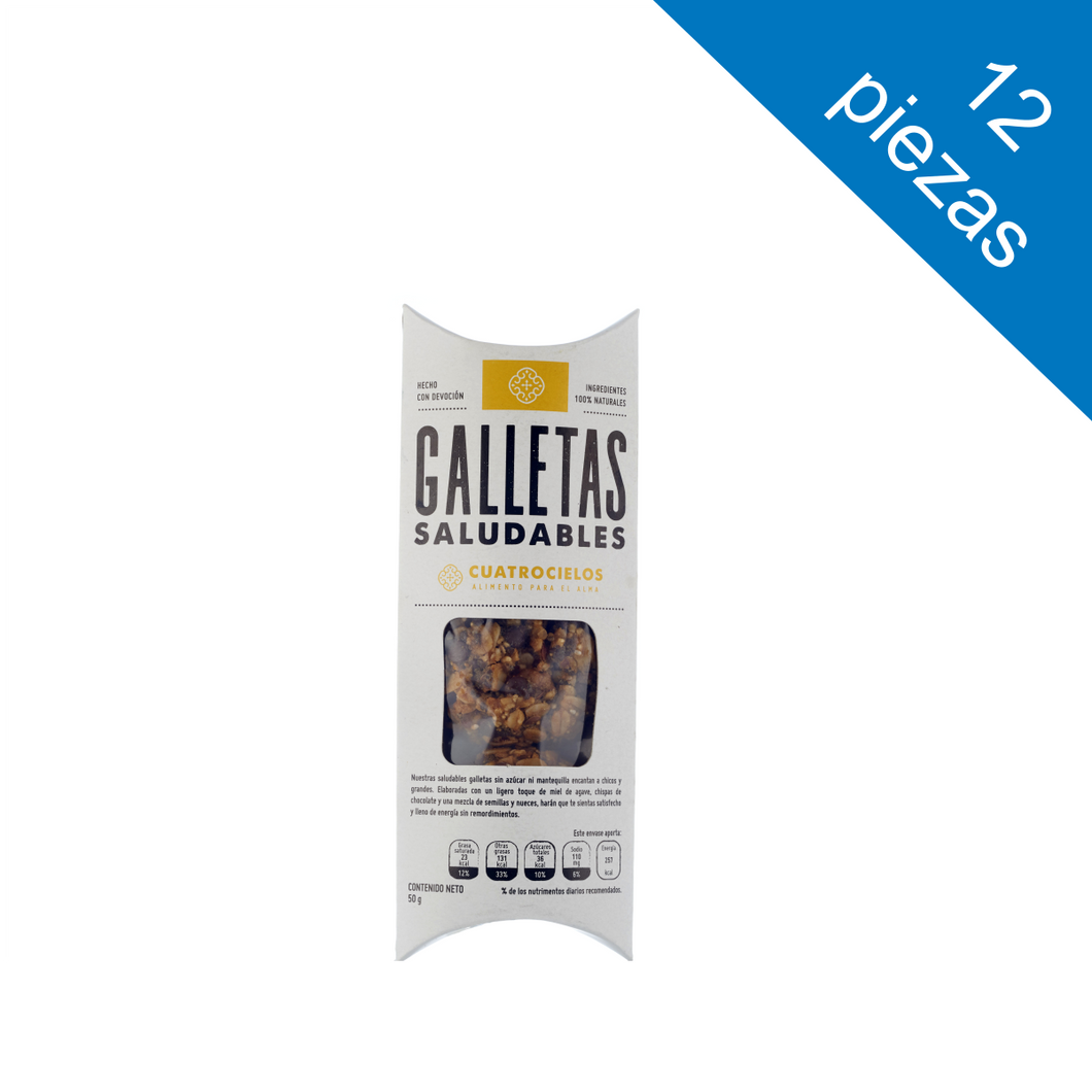 12 piezas Galletas Saludables (50g c/u)