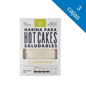 3 cajas Harina Para Hotcakes Saludables (330g c/u)